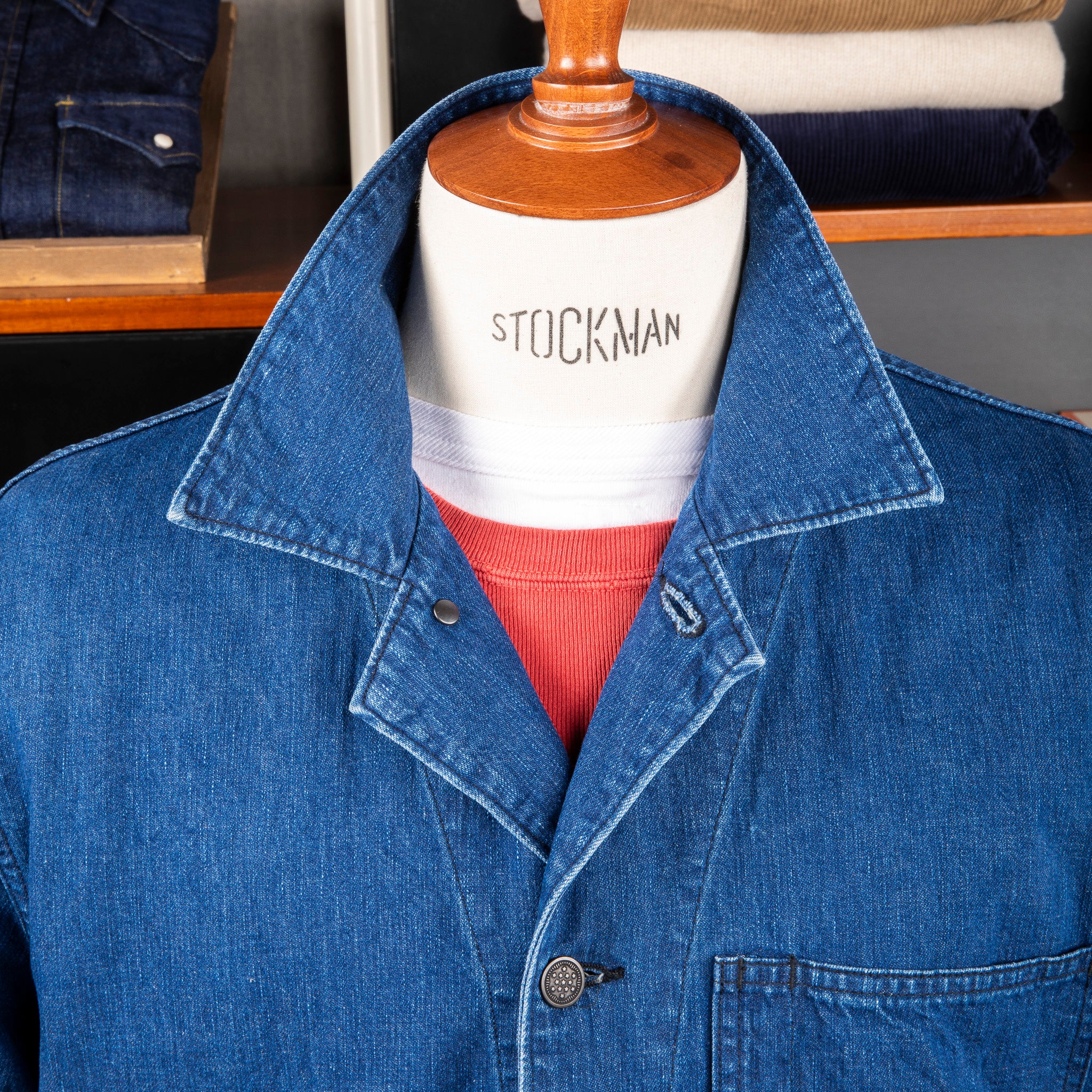 The Corona Utility CSJ005 N-3 Jumper Indigo Denim – Frans Boone Store