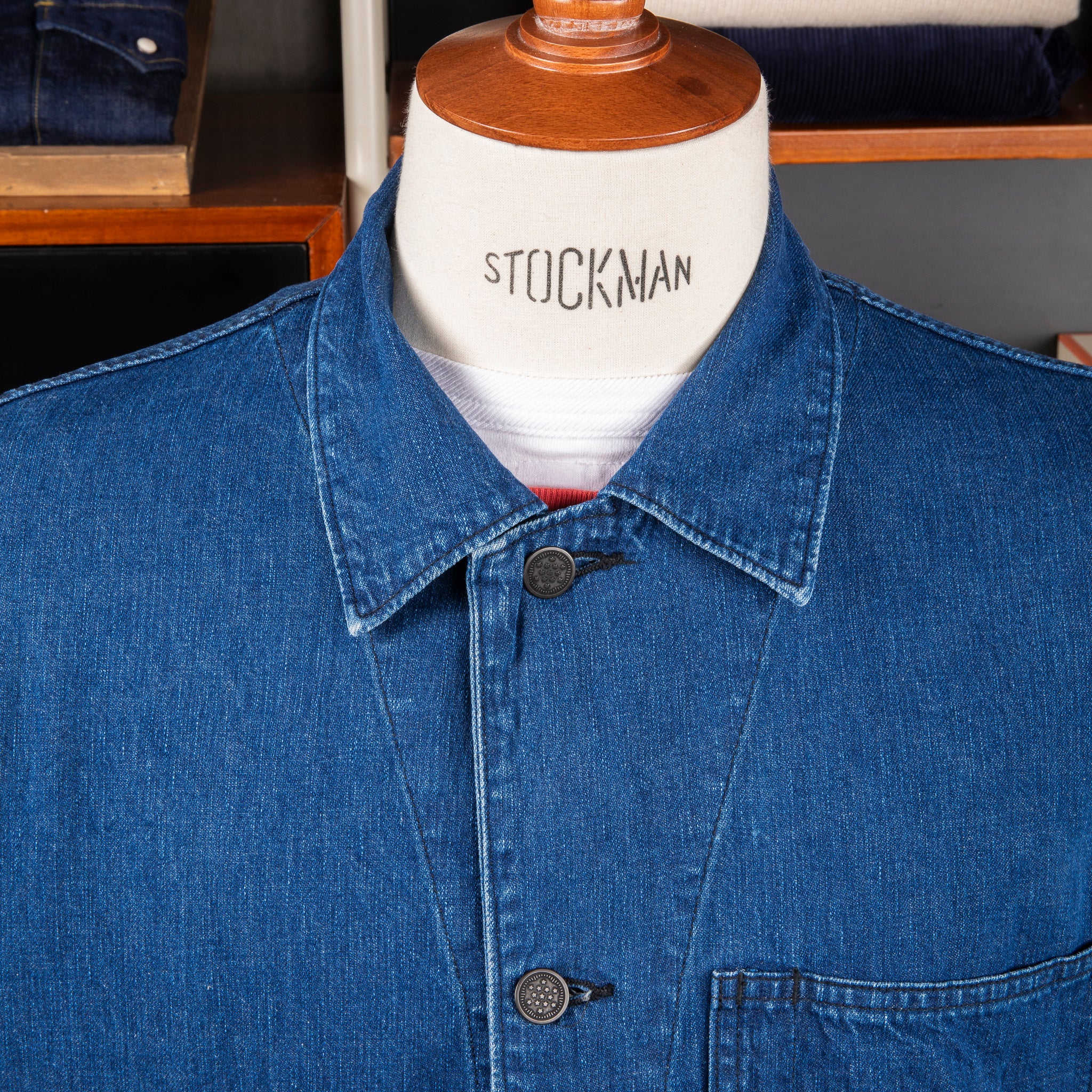 The Corona Utility CSJ005 N-3 Jumper Indigo Denim – Frans Boone Store