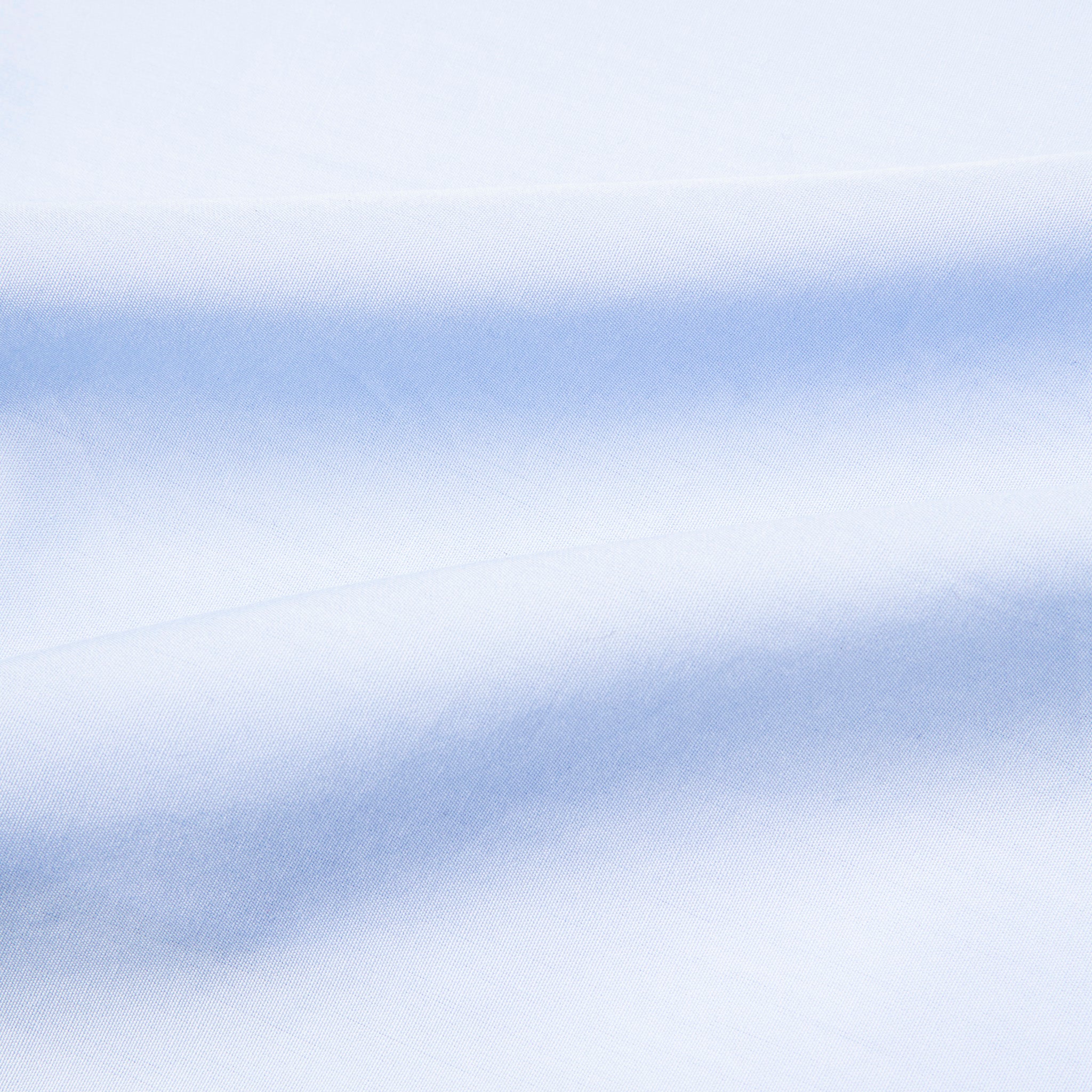 Finamore 'Traveller' Shirt Milano Fit Collar Eduardo Alumo Blue Poplin