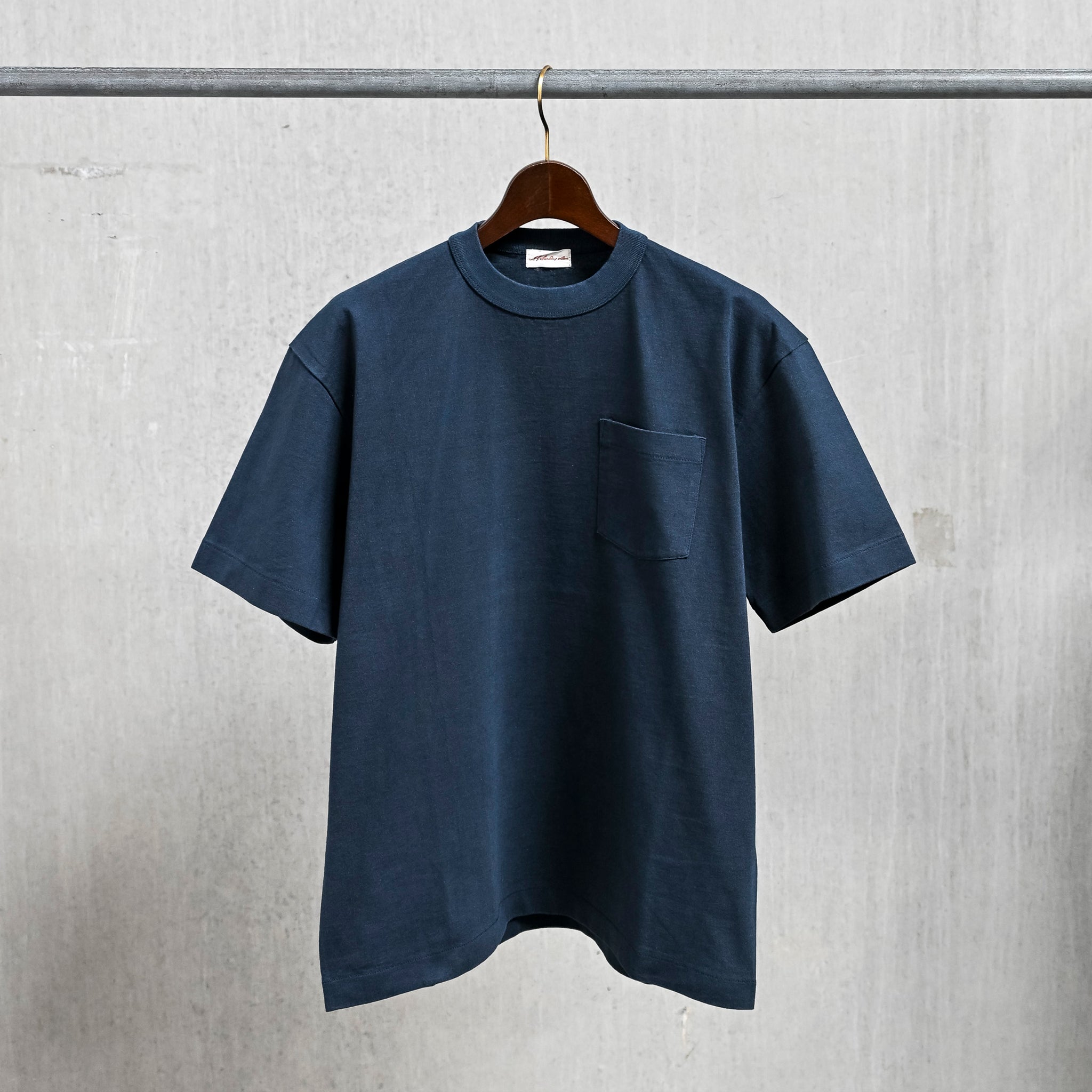 A.G. Spalding &amp; Bros 8 Oz Pocket Tee Overdyed Navy