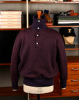 Olde Homesteader Extra Cotton Fleece Stand Collar Navy Heather