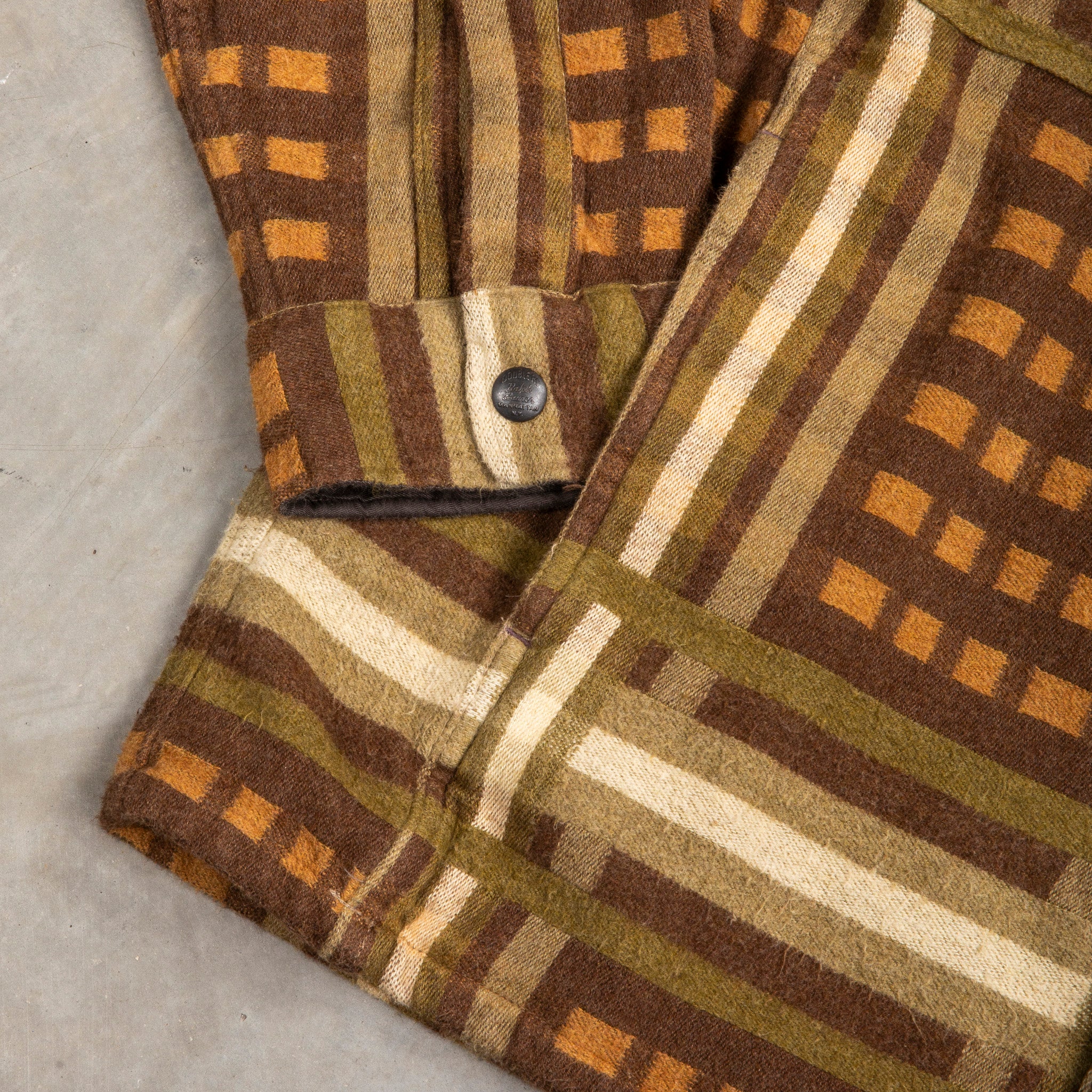 RRL Nelson Overshirt Jacquard Plaid Brown