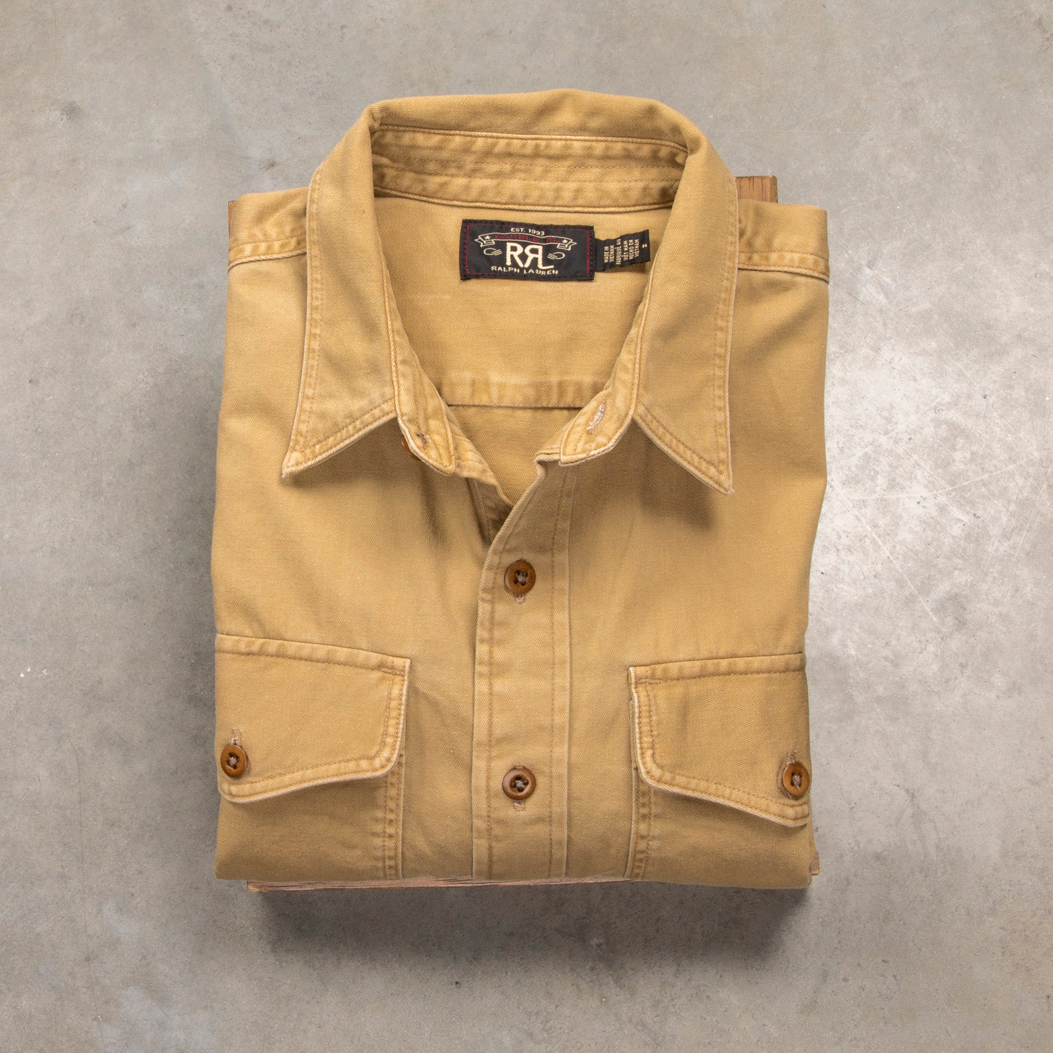 RRL Officers WS Longsleeve Sport Shirt – Frans Boone Store