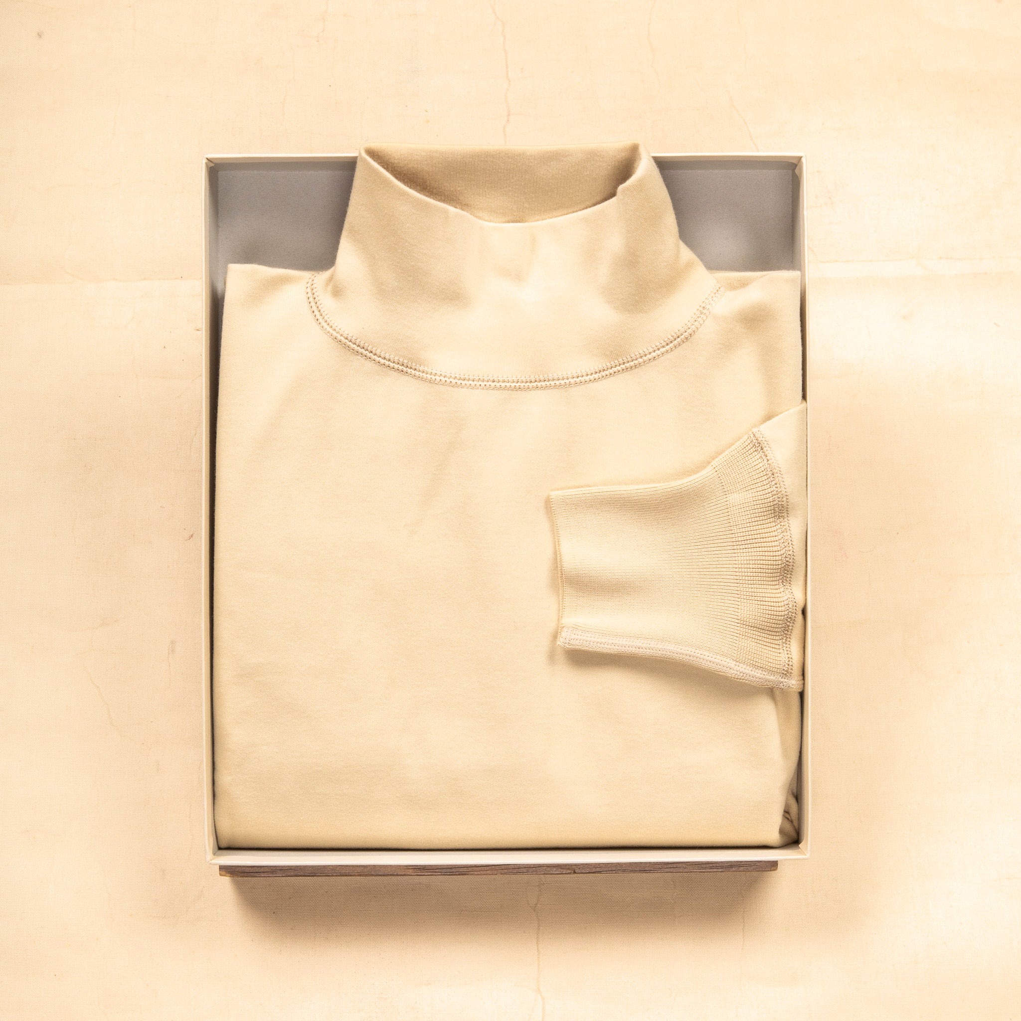 Olde Homesteader Interlock Mil Mock Neck Champagne – Frans Boone Store
