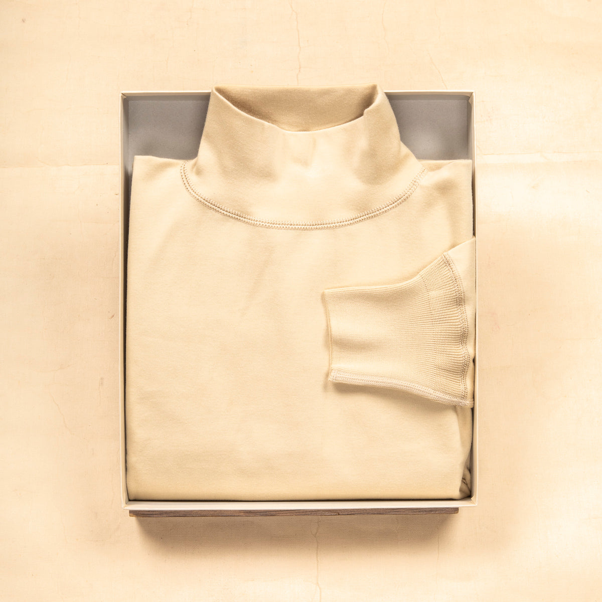 Olde Homesteader Interlock Mil Mock Neck Champagne – Frans Boone Store