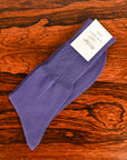 Olde H & Daughter Cotton Plain Socks Blueberry