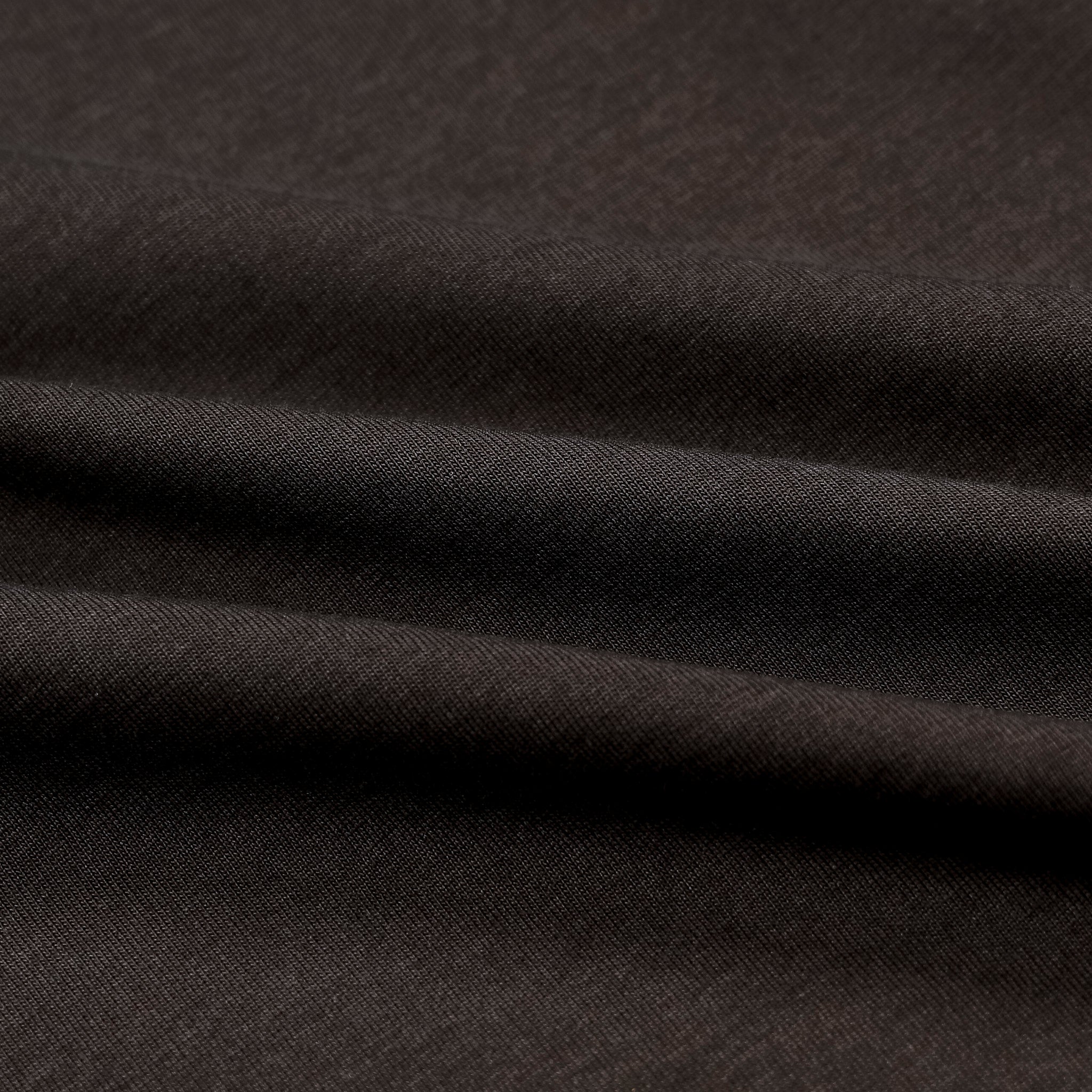 Olde H &amp; Daughter Suvin Cotton Plain Stitch Crew Neck L/S Ink Black