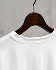 Olde H & Daughter Suvin Cotton Plain Stitch Crew Neck L/S Off White