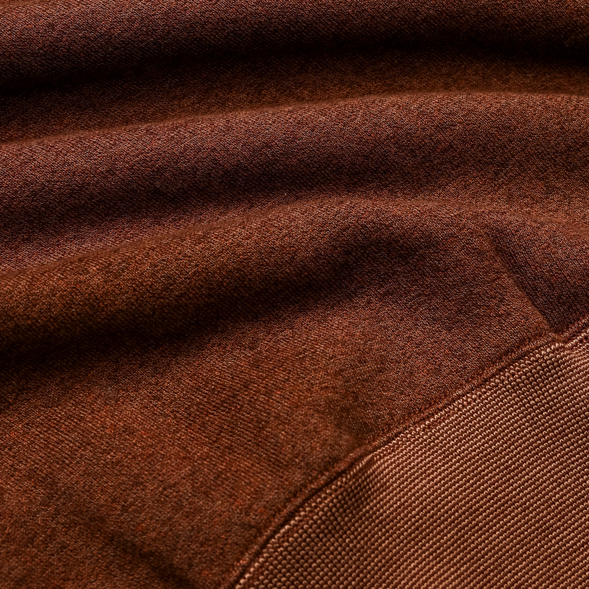 Olde Homesteader Extra Cotton Fleece Stand Collar Brown Heather