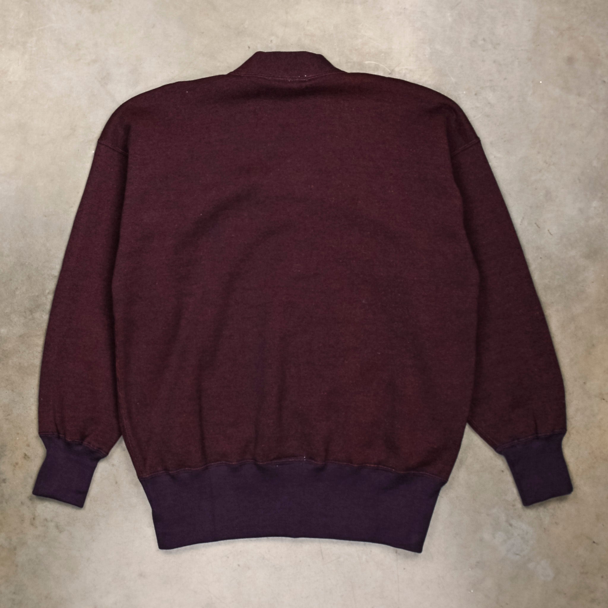 Olde Homesteader Extra Cotton Fleece Y-Neck Navy Heather