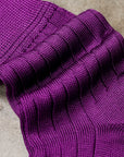 Olde H & Daughter Ribbed Silk Socks Dahlia