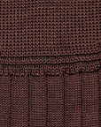 Olde H & Daughter Ribbed Silk Socks Espresso