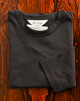 Olde H & Daughter Suvin Cotton Plain Stitch Crew Neck L/S Ink Black