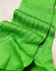 Olde H & Daughter Ribbed Silk Socks Fern
