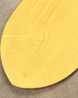 Olde H & Daughter Ribbed Silk Socks Citron