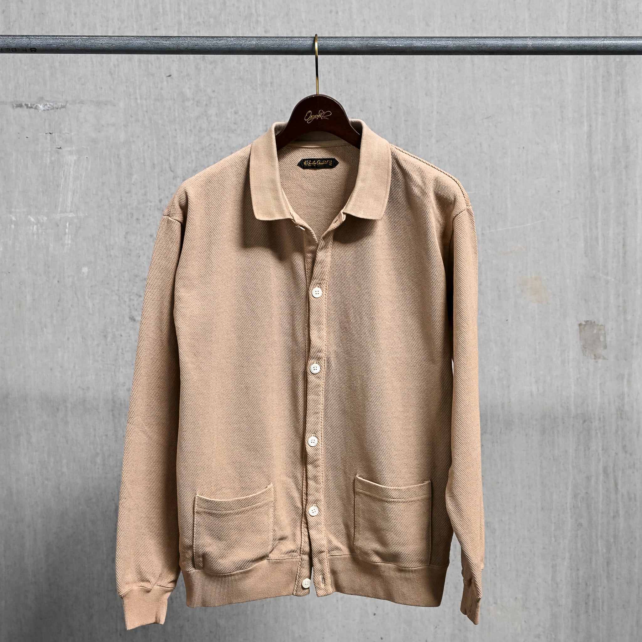 Orgueil OR-9110A Pique Knit Cardigan Beige – Frans Boone Store