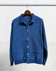 Orgueil OR-9110B Pique Knit Cardigan Indigo