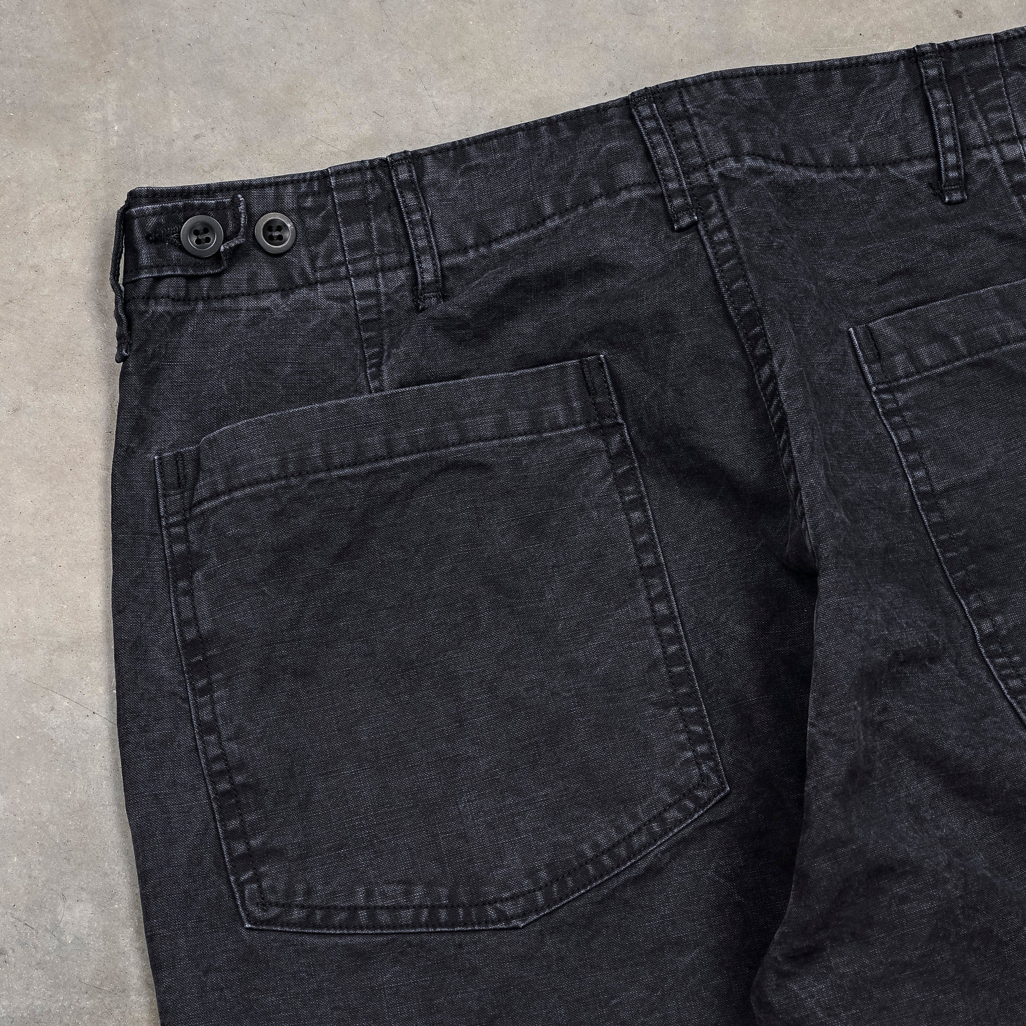 Orslow Summer Fatigue Pants Black