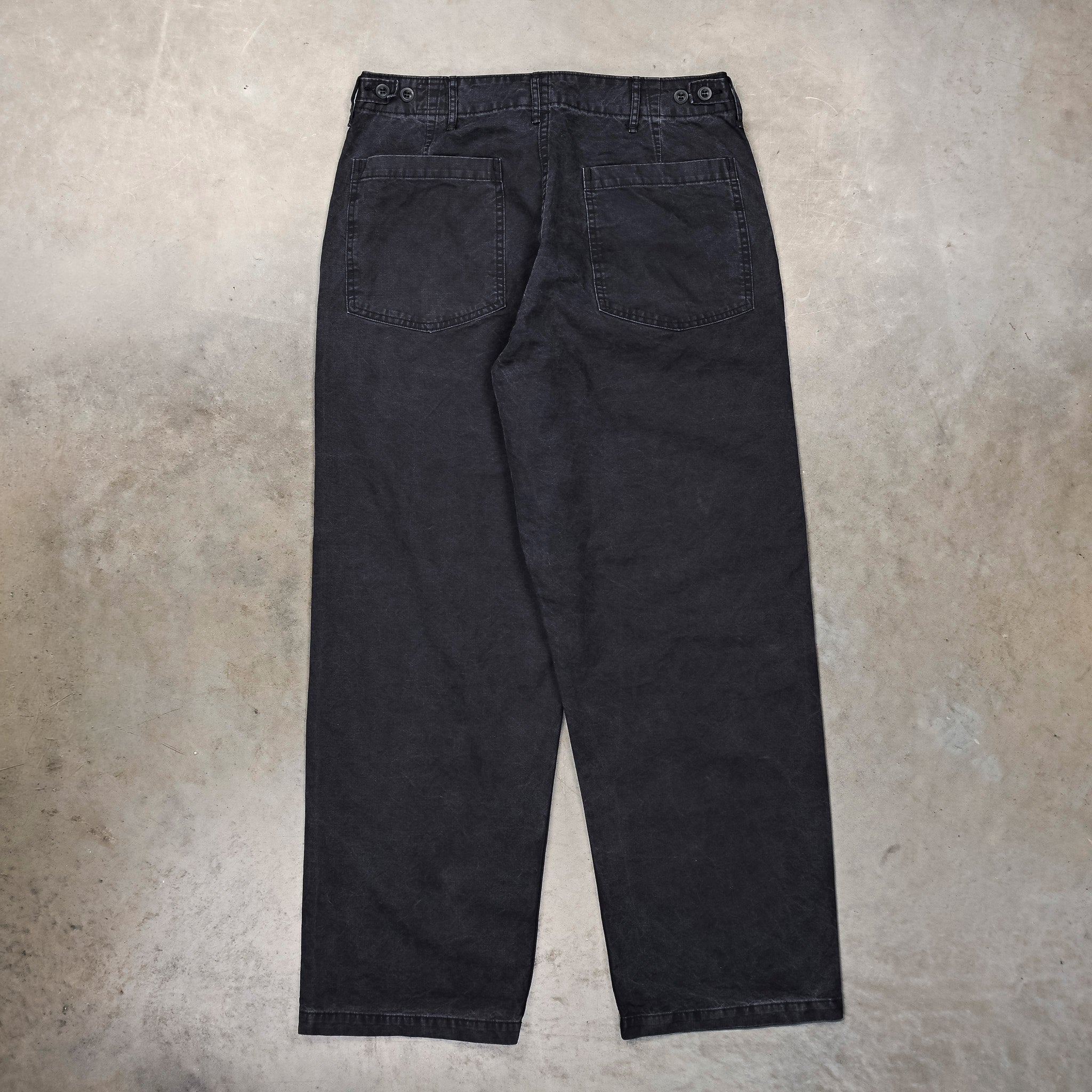 Orslow Summer Fatigue Pants Black