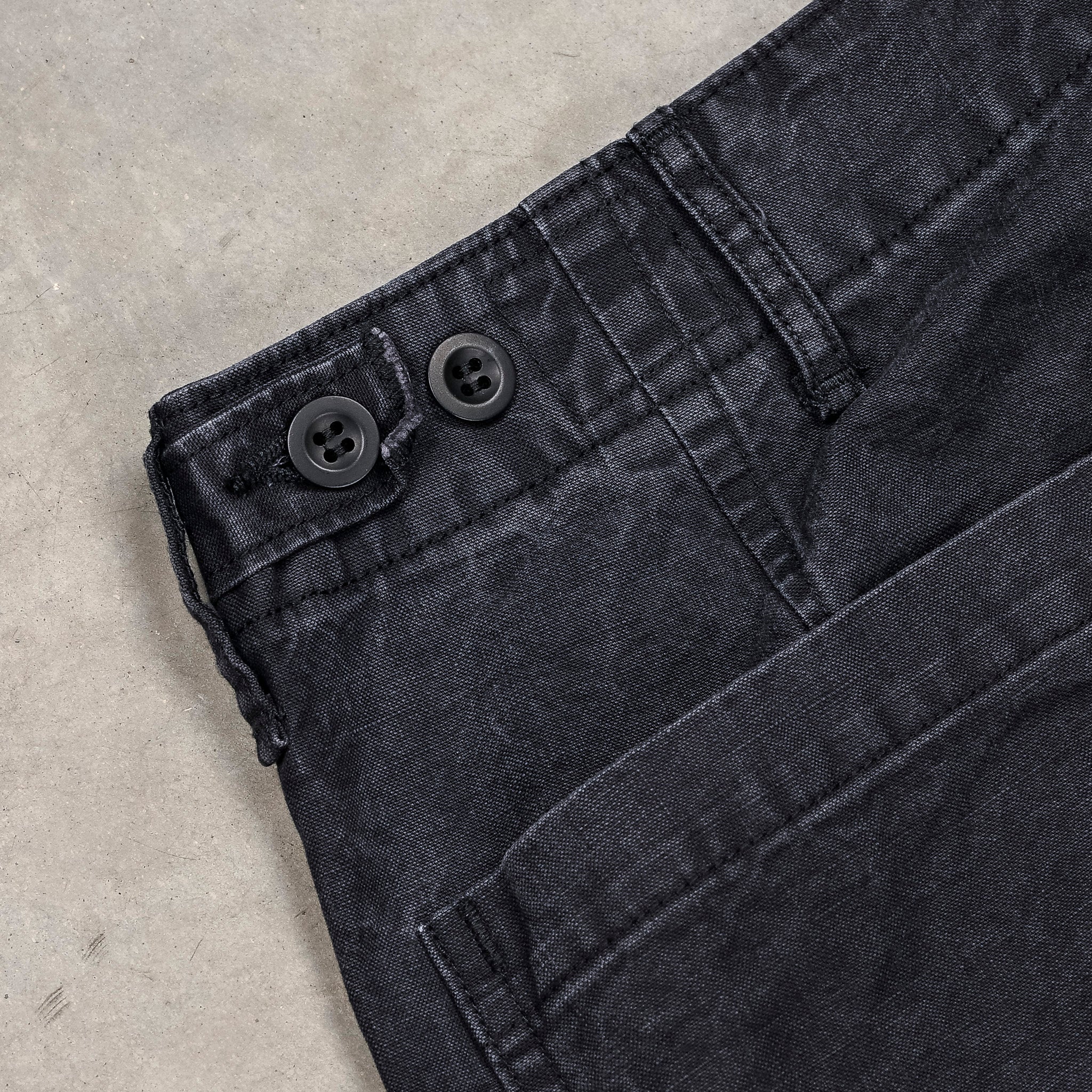 Orslow Summer Fatigue Pants Black