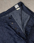 Orslow WWⅡ 40'S U.S Navy Linen Denim Utility Trousers