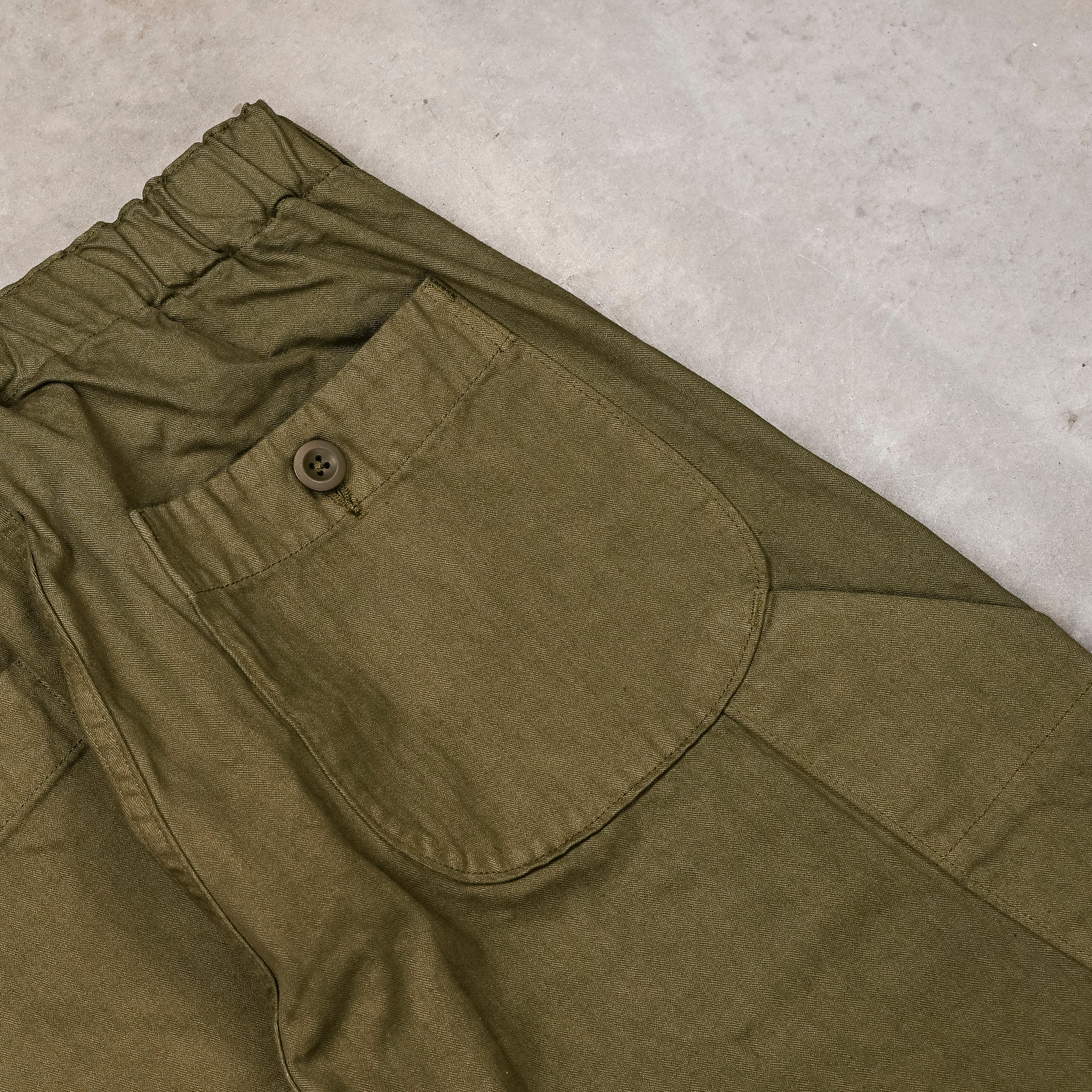 Orslow Wide Fit French Work Pants Army Green