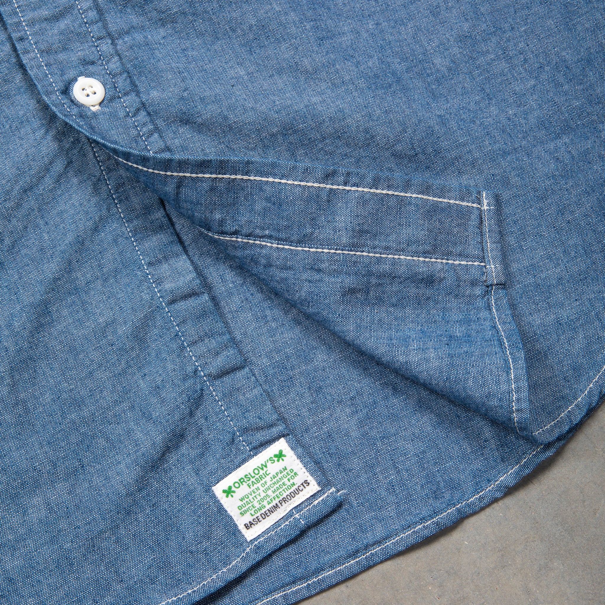 Orslow 8064 Chambray Work Shirt One Wash