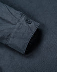 Stone Island Ghost Cotton Linen Canvas Overshirt Slate Blue