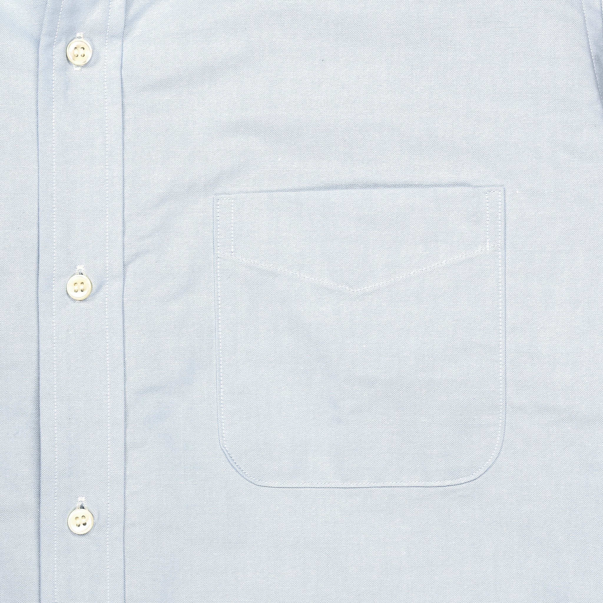 The Real McCoy's Joe McCoy Button Down Oxford Shirt Light Blue