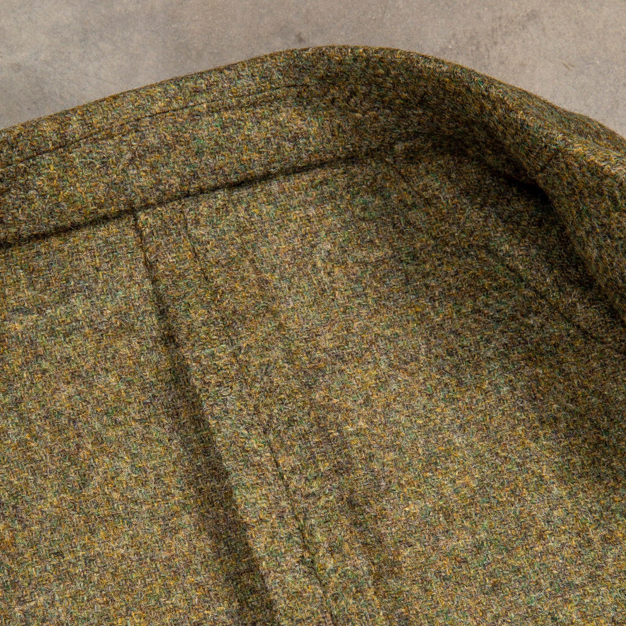Caruso Butterfly Jacket Italian Tweed Oliva