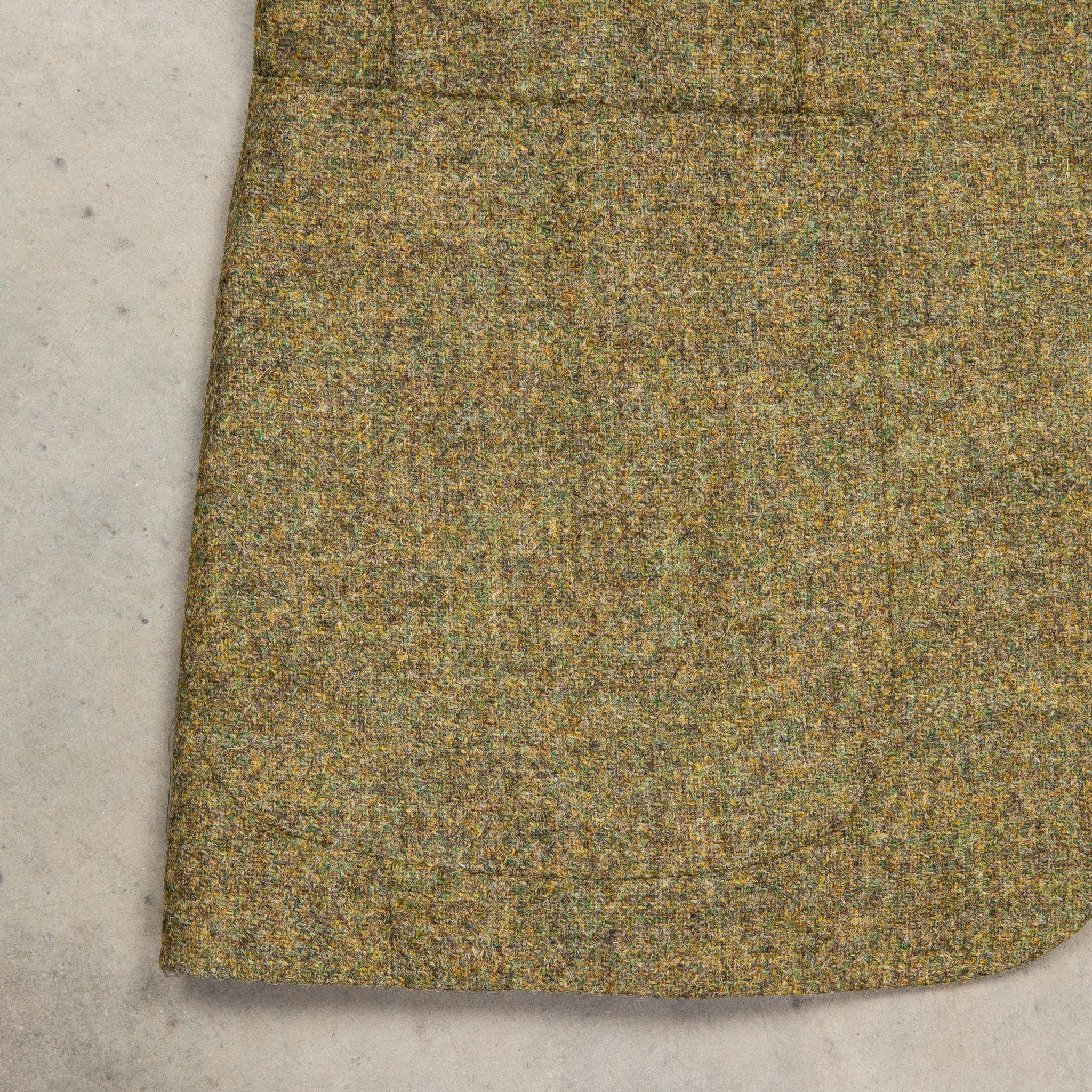 Caruso Butterfly Jacket Italian Tweed Oliva