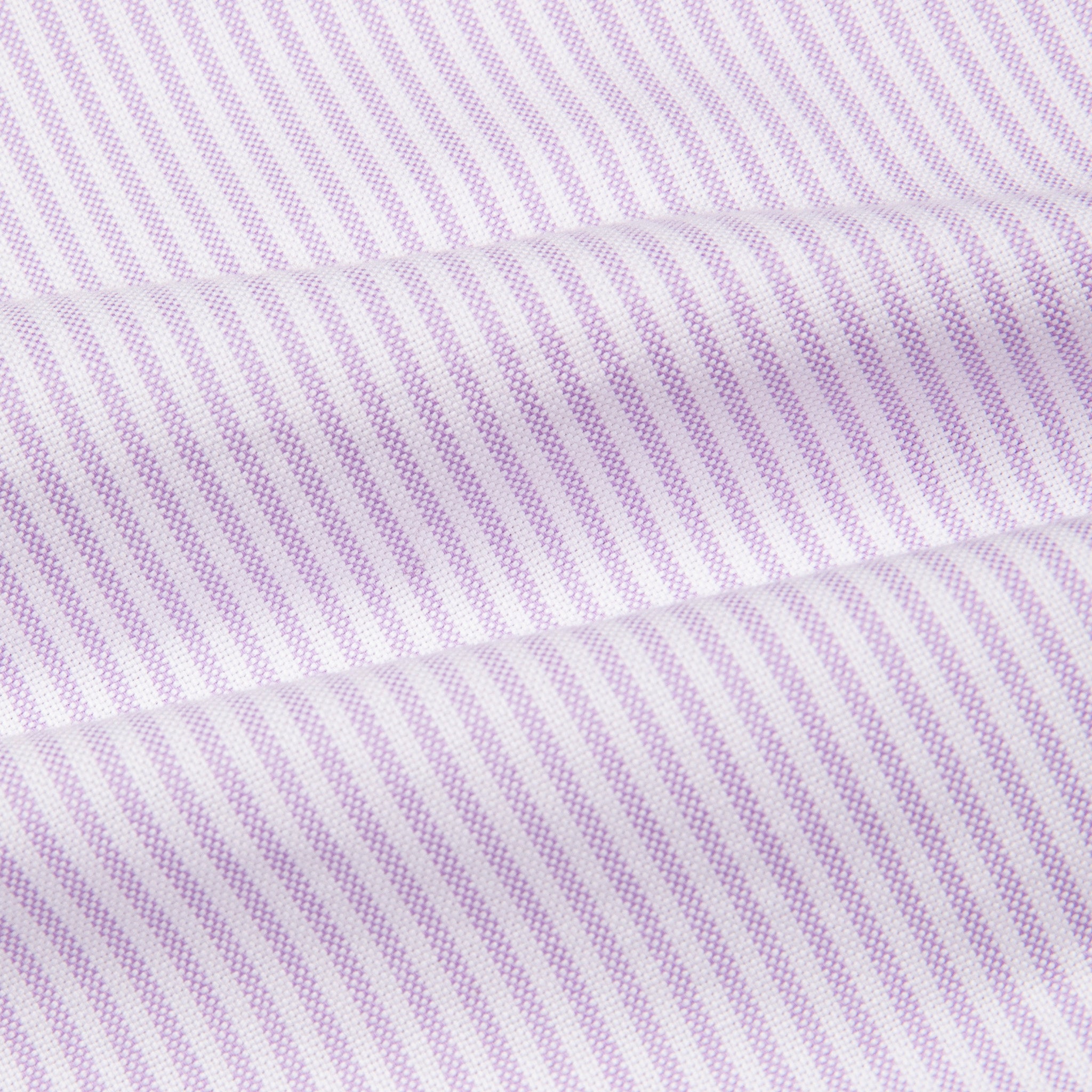 Finamore Gaeta Shirt Lucio Collar Oxford Lilac Stripe