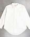 The Real McCoy's Joe McCoy Button Down Oxford Shirt White