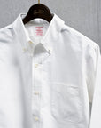 The Real McCoy's Joe McCoy Button Down Oxford Shirt White