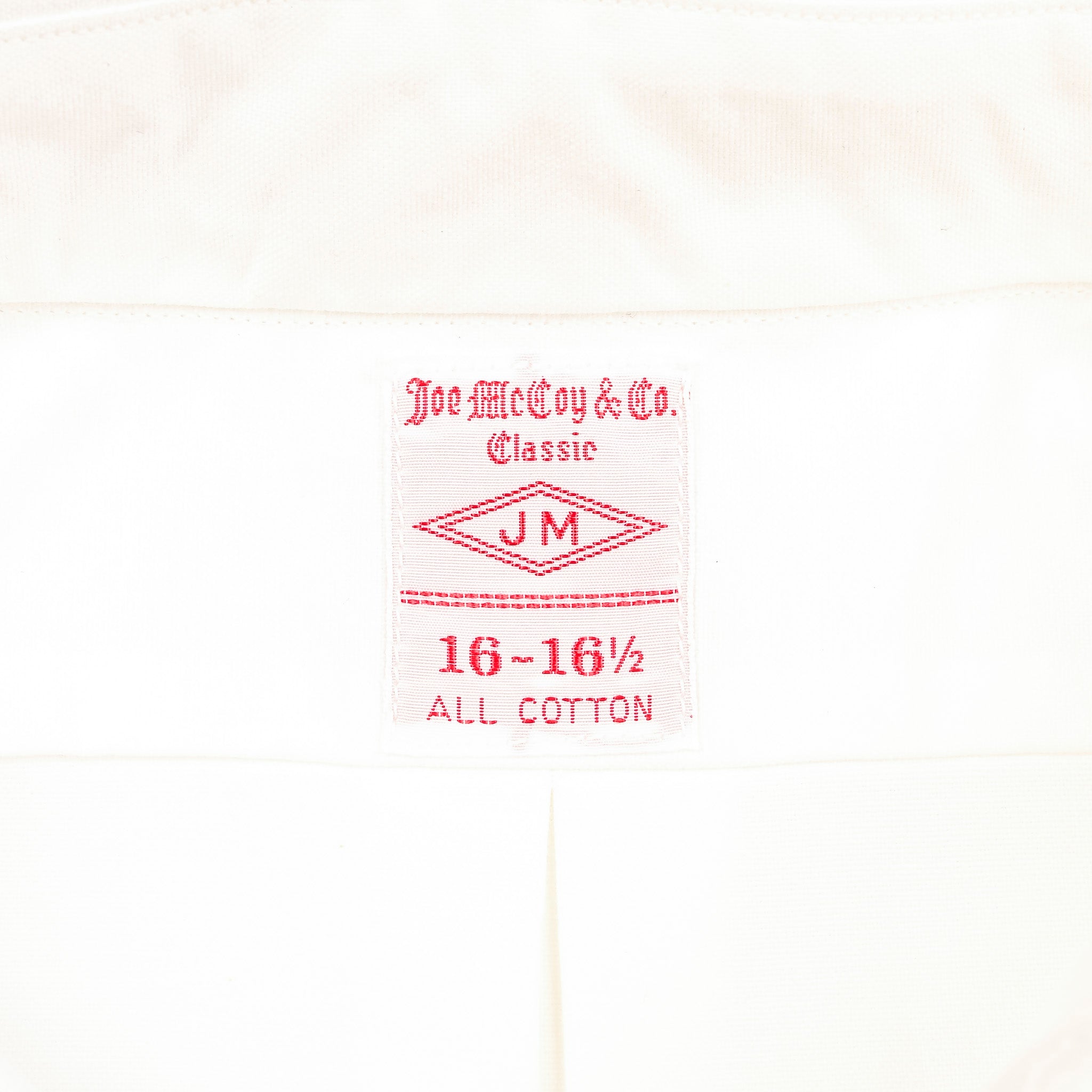 The Real McCoy's Joe McCoy Button Down Oxford Shirt White