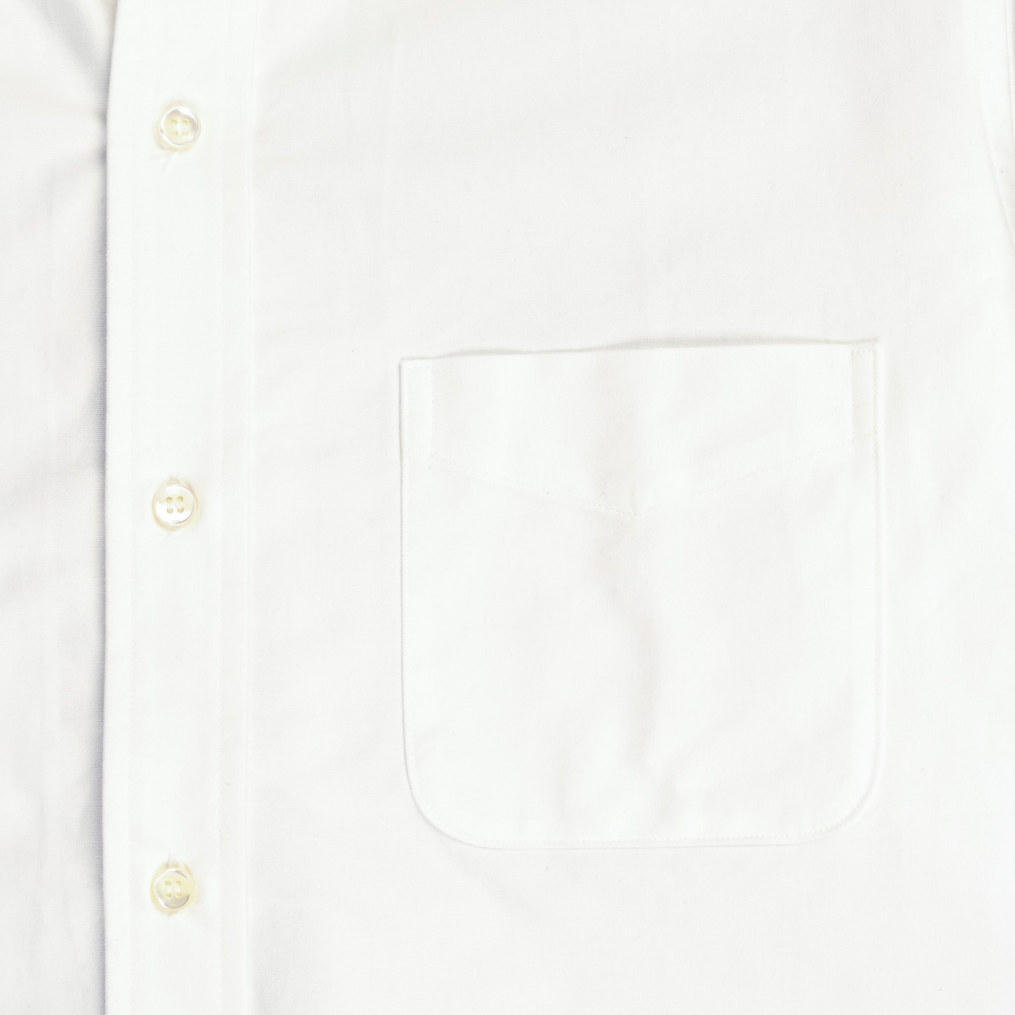 The Real McCoy's Joe McCoy Button Down Oxford Shirt White