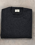 William Lockie Oxton Cashmere Crew Neck Charcoal