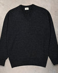 William Lockie Oxton Cashmere Crew Neck Charcoal