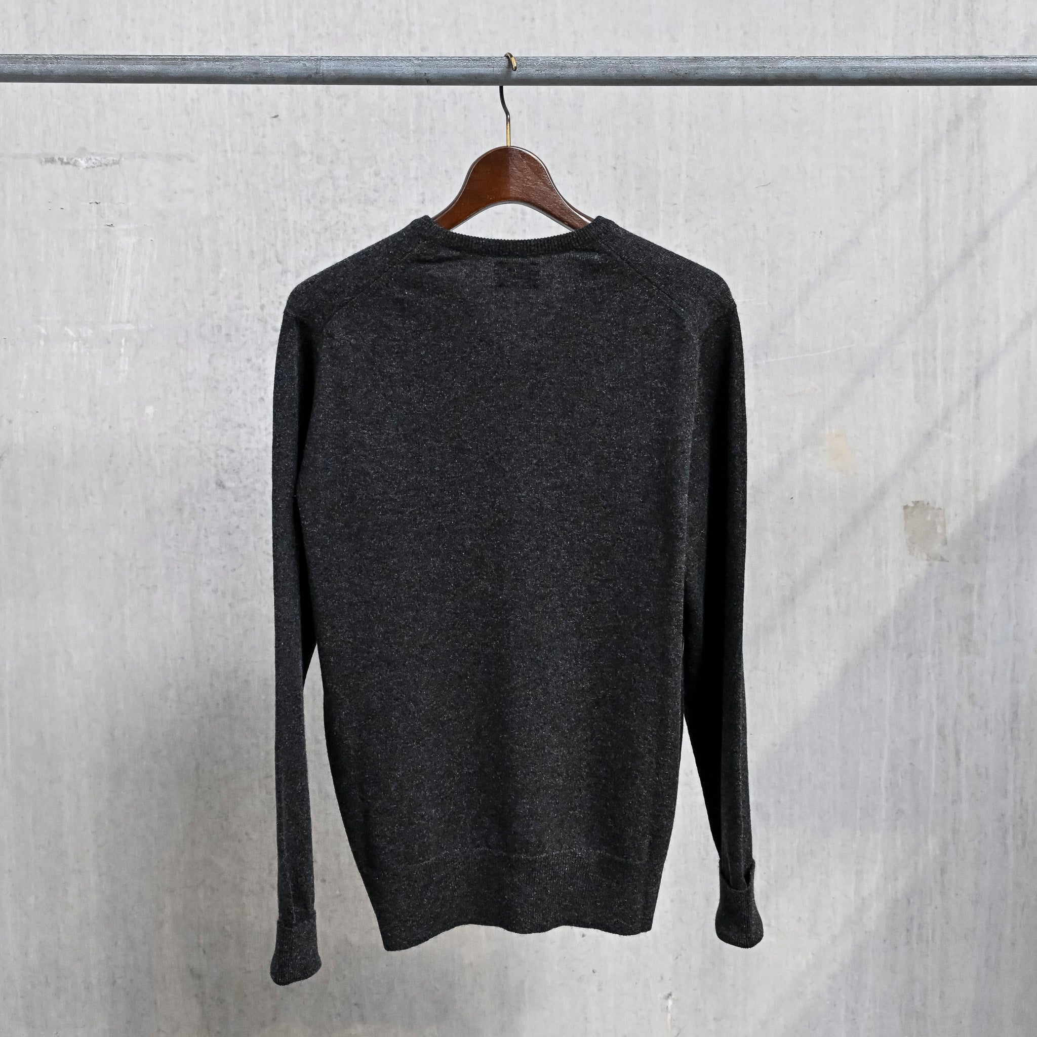 William Lockie Oxton Cashmere Crew Neck Charcoal