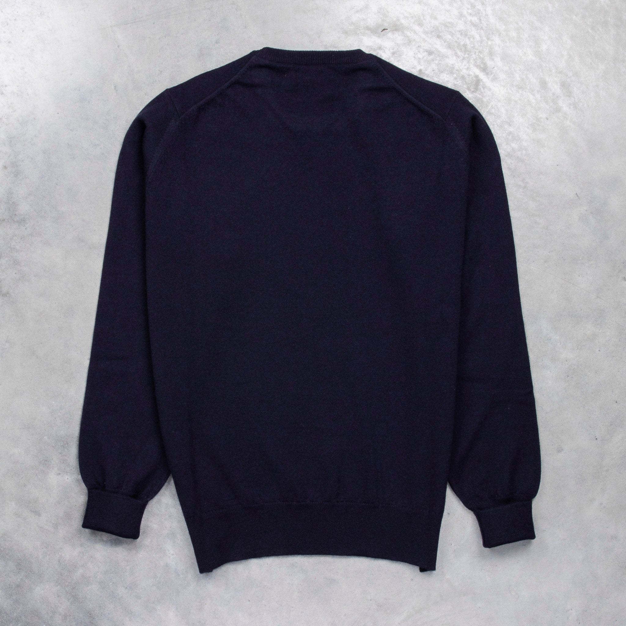 William Lockie Oxton Cashmere Crew Neck Dark Navy