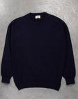 William Lockie Oxton Cashmere Crew Neck Dark Navy