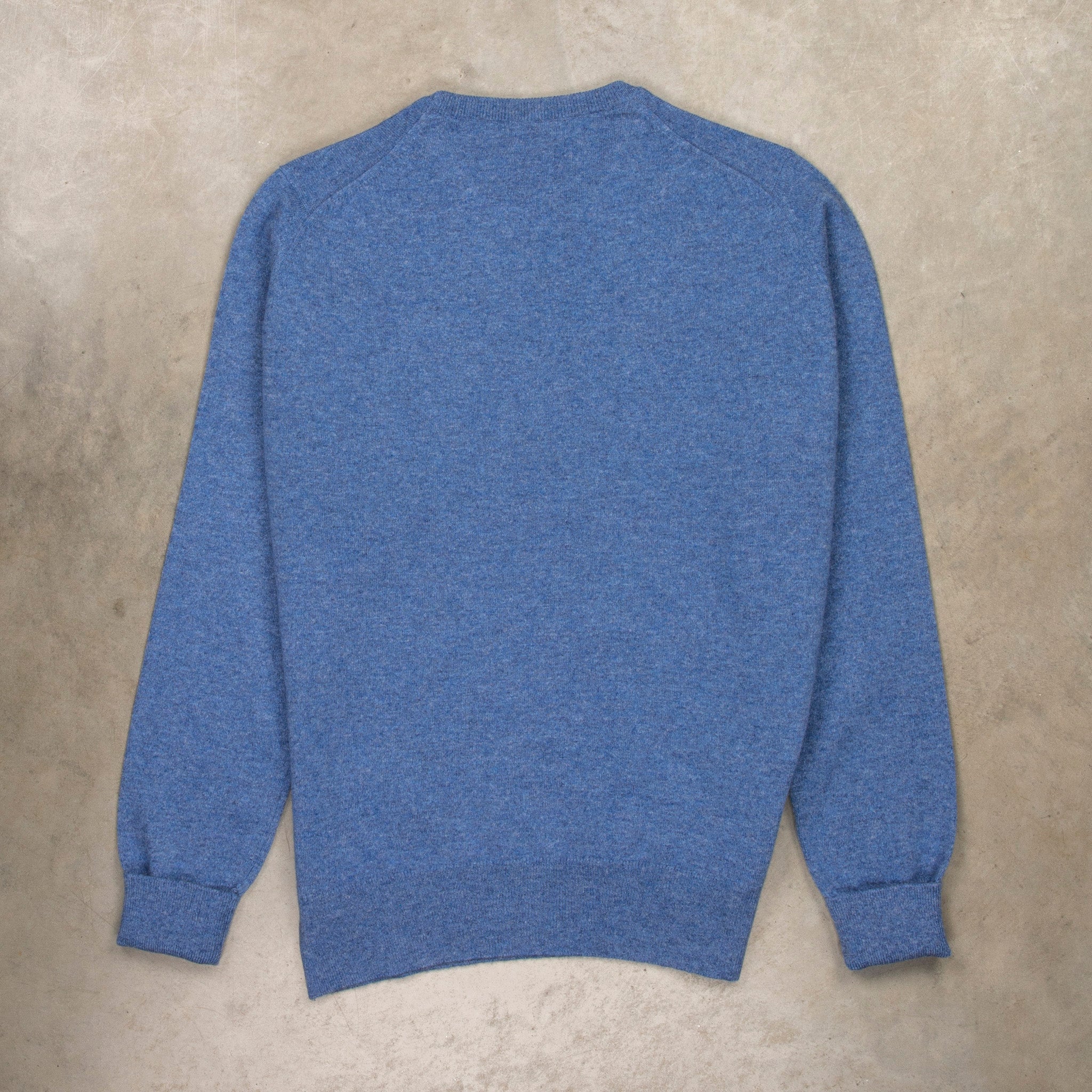William Lockie Oxton cashmere Crew Neck Oxford Blue