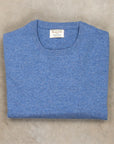 William Lockie Oxton cashmere Crew Neck Oxford Blue