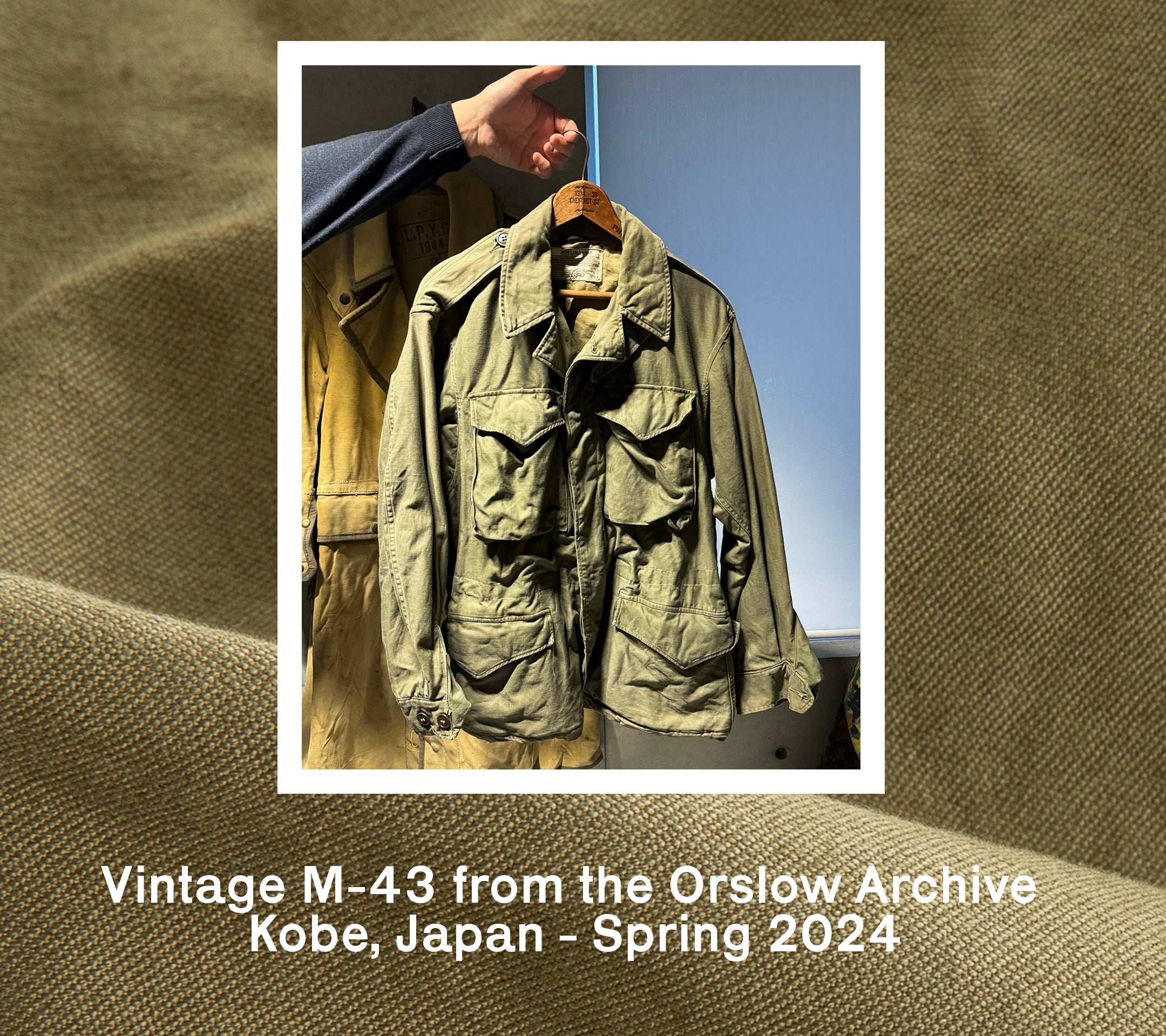 Orslow M-43 Jacket Reversed Sateen Army Green – Frans Boone Store