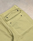 Stone Island Cotton Herringbone Trousers Laurel Green