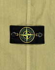 Stone Island Cotton Herringbone Trousers Laurel Green