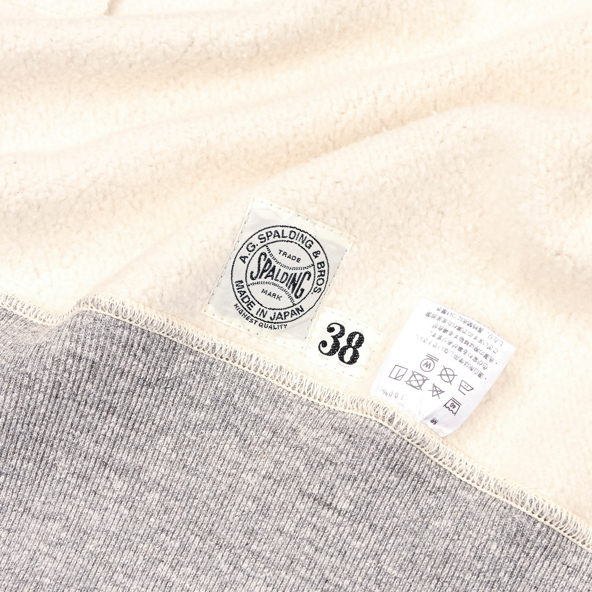 A.G. Spalding &amp; Bros Loopwheel Zip Parka L. Grey