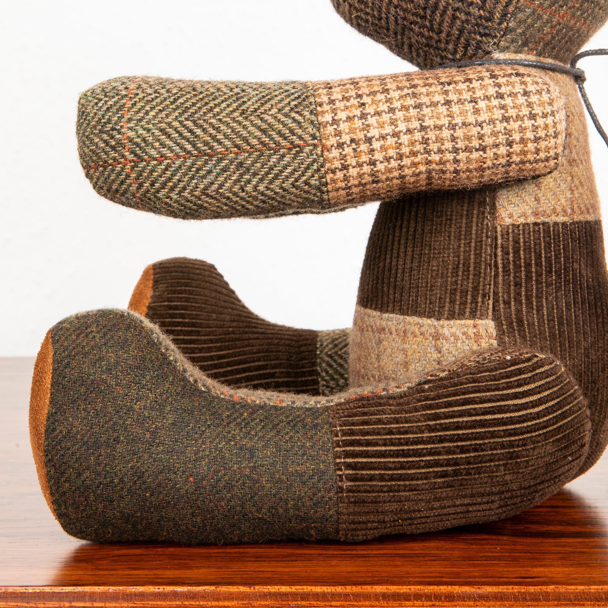 RRL Patchwork Bear Plush Wool Suede Limited Edition