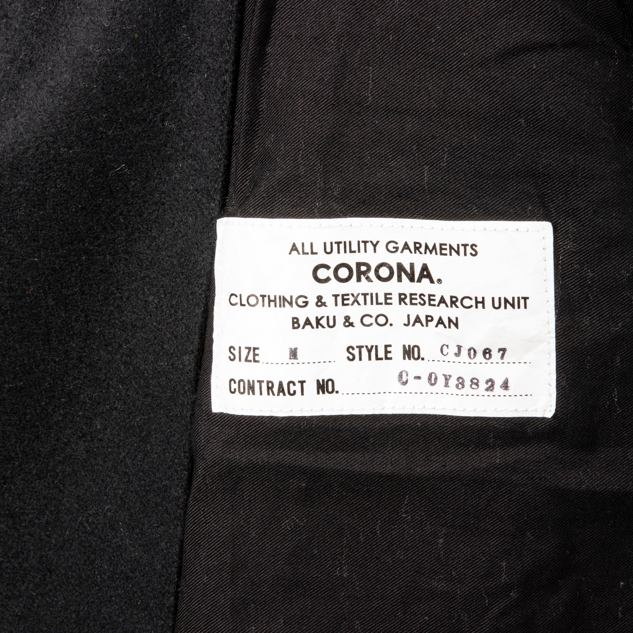 The Corona Utilty CJ067 Seaman's Coat Black – Frans Boone Store