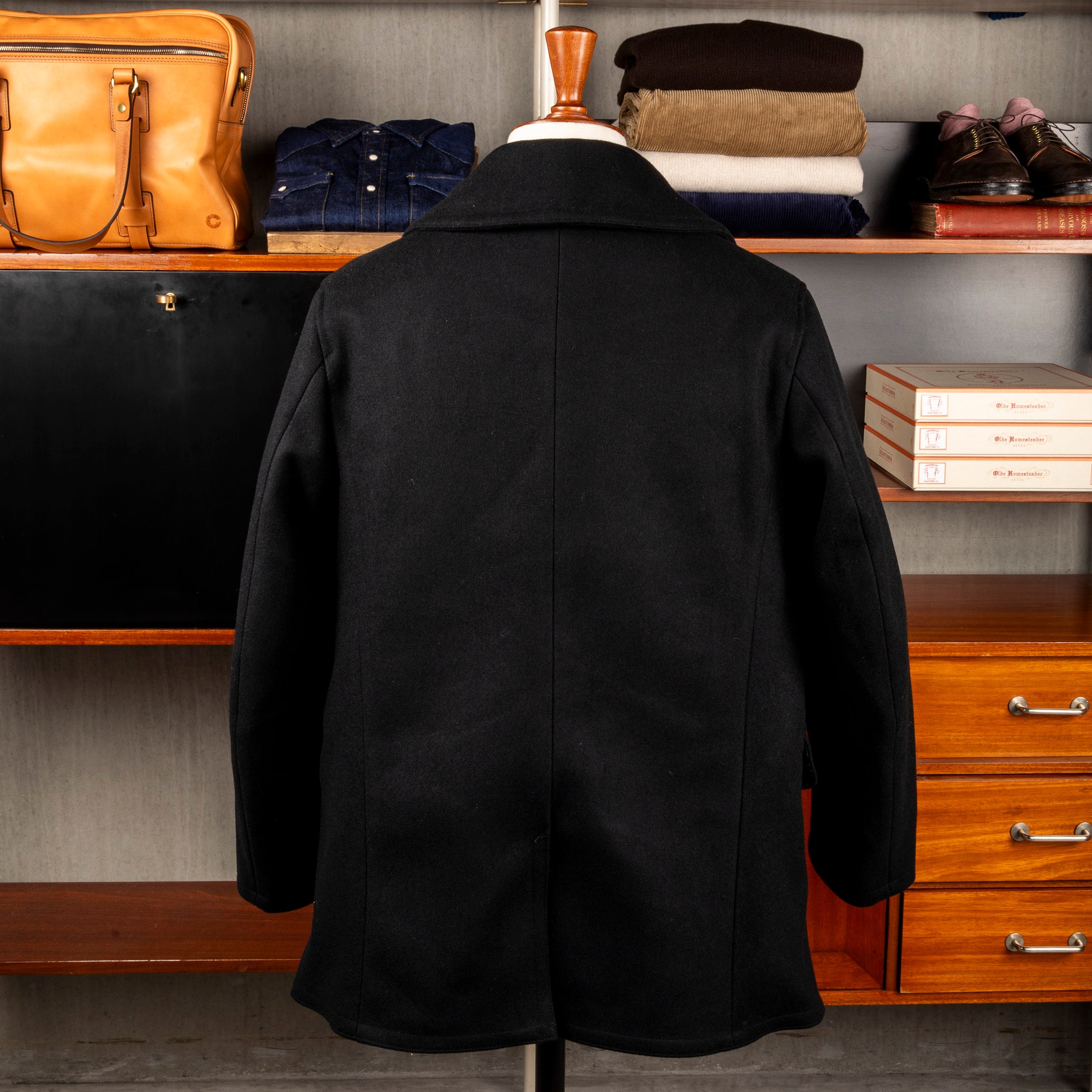The Corona Utilty CJ067 Seaman&#39;s Coat Black